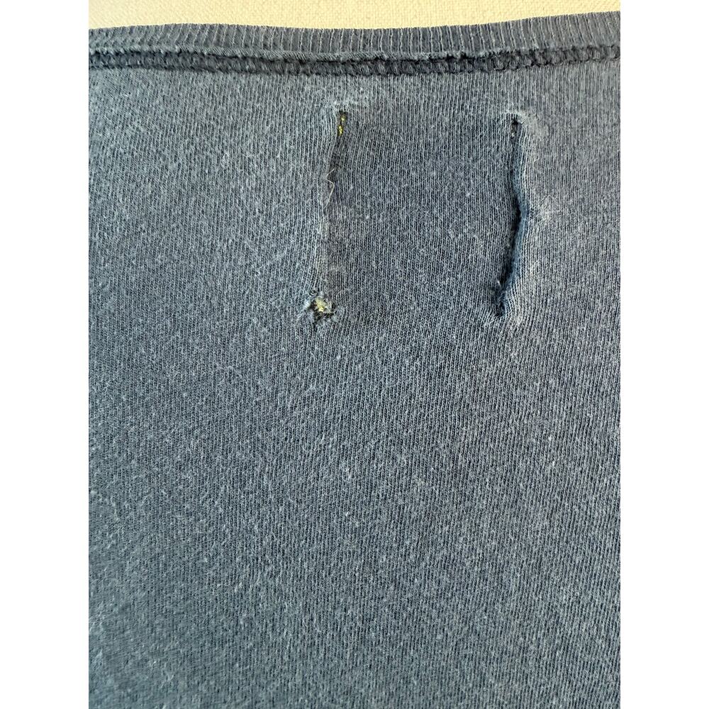 Vintage Y2K Hollister Long Sleeve Scoop Neck Shirt Fitted Tee Blue Women Large - Picture 11 of 12
